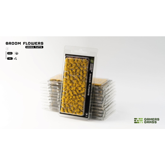 Gamers Grass: Yellow Flowers – 6 mm | Kępki trawy z żółtymi kwiatami (ok. 70 szt.)